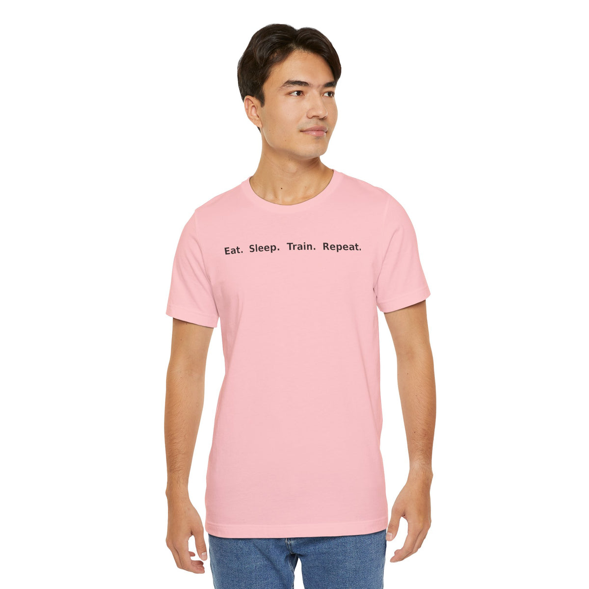 Eat. Sleep. Train. Repeat. Tee — Minimalist Music Symbols T‑Shirt