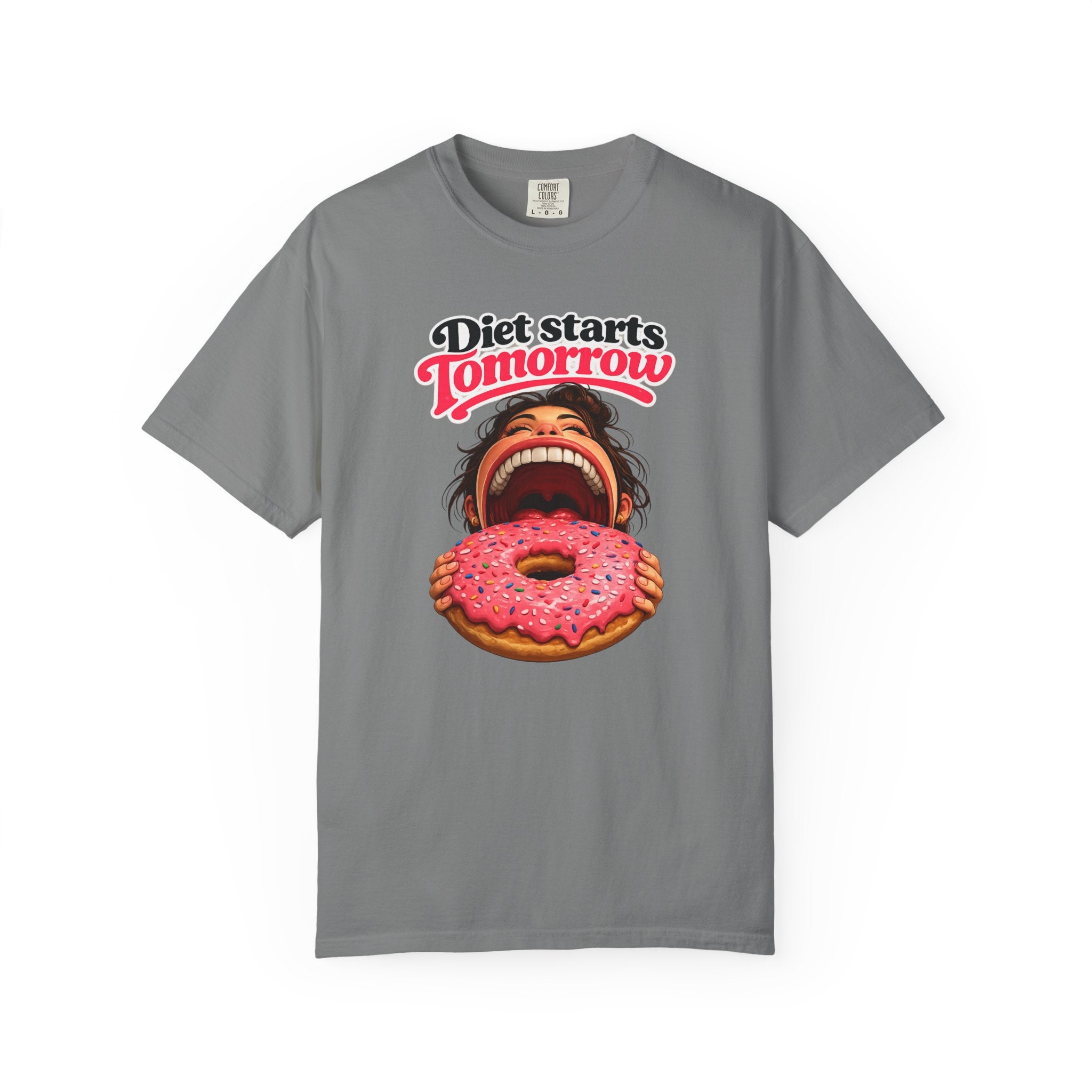 Diet Starts Tomorrow T-Shirt — Funny Donut Graphic Tee