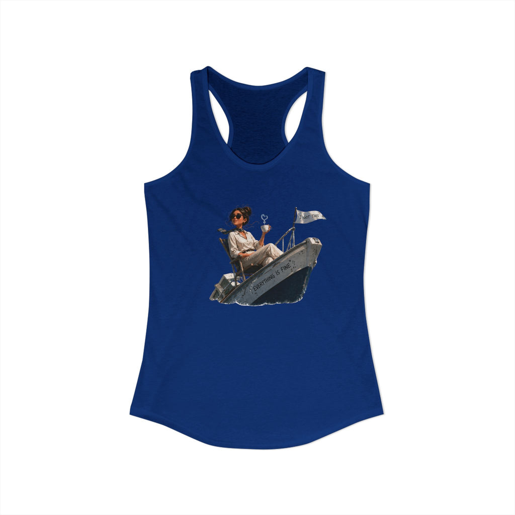 “Everything’s Fine” - Women's Ideal Racerback Tank