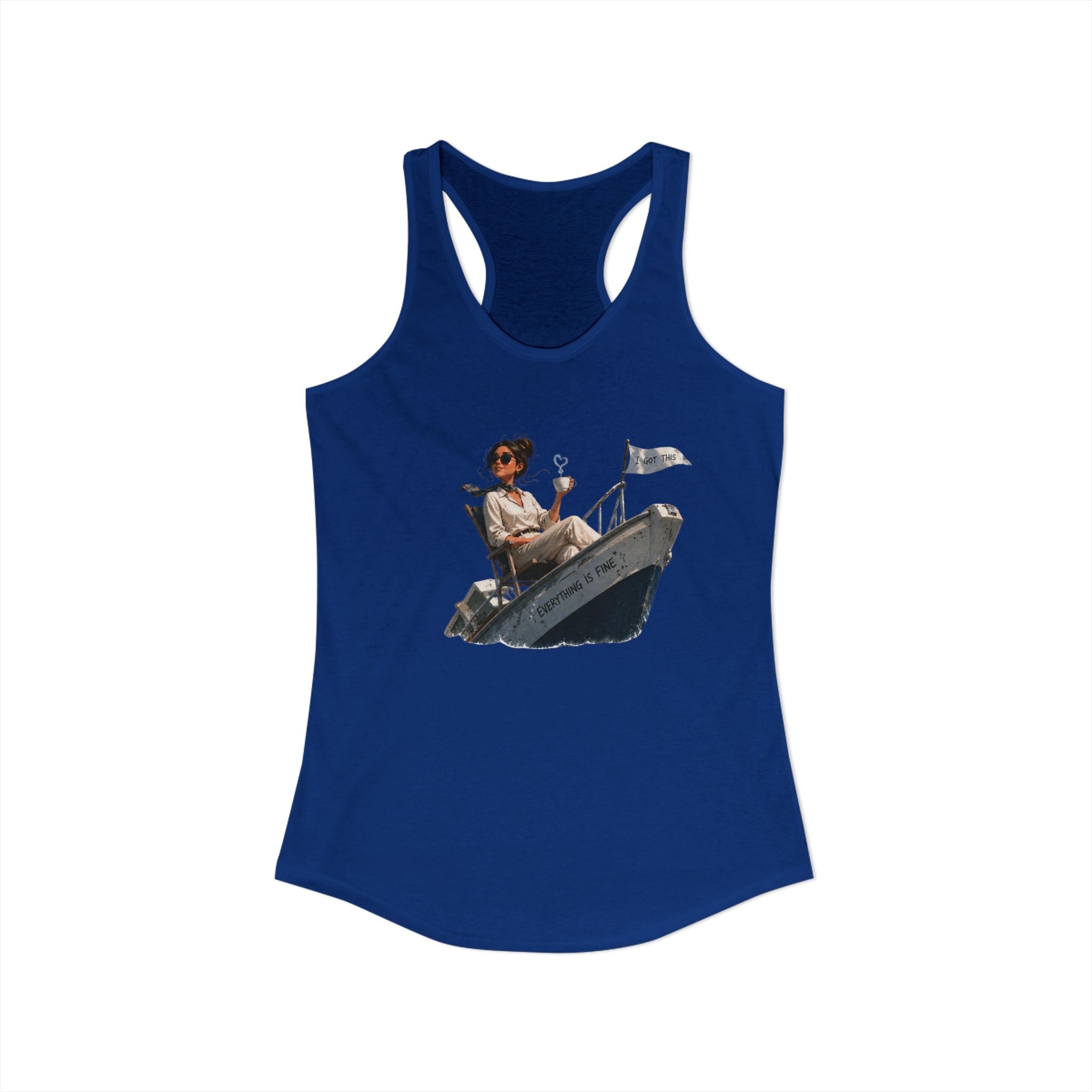 “Everything’s Fine” - Women's Ideal Racerback Tank