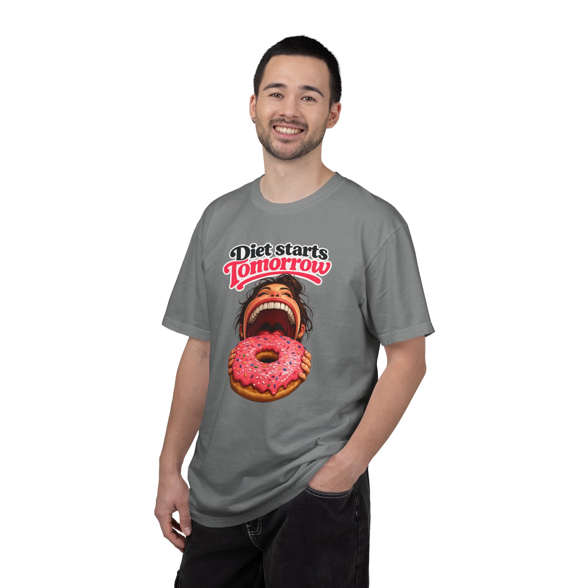 Diet Starts Tomorrow T-Shirt — Funny Donut Graphic Tee