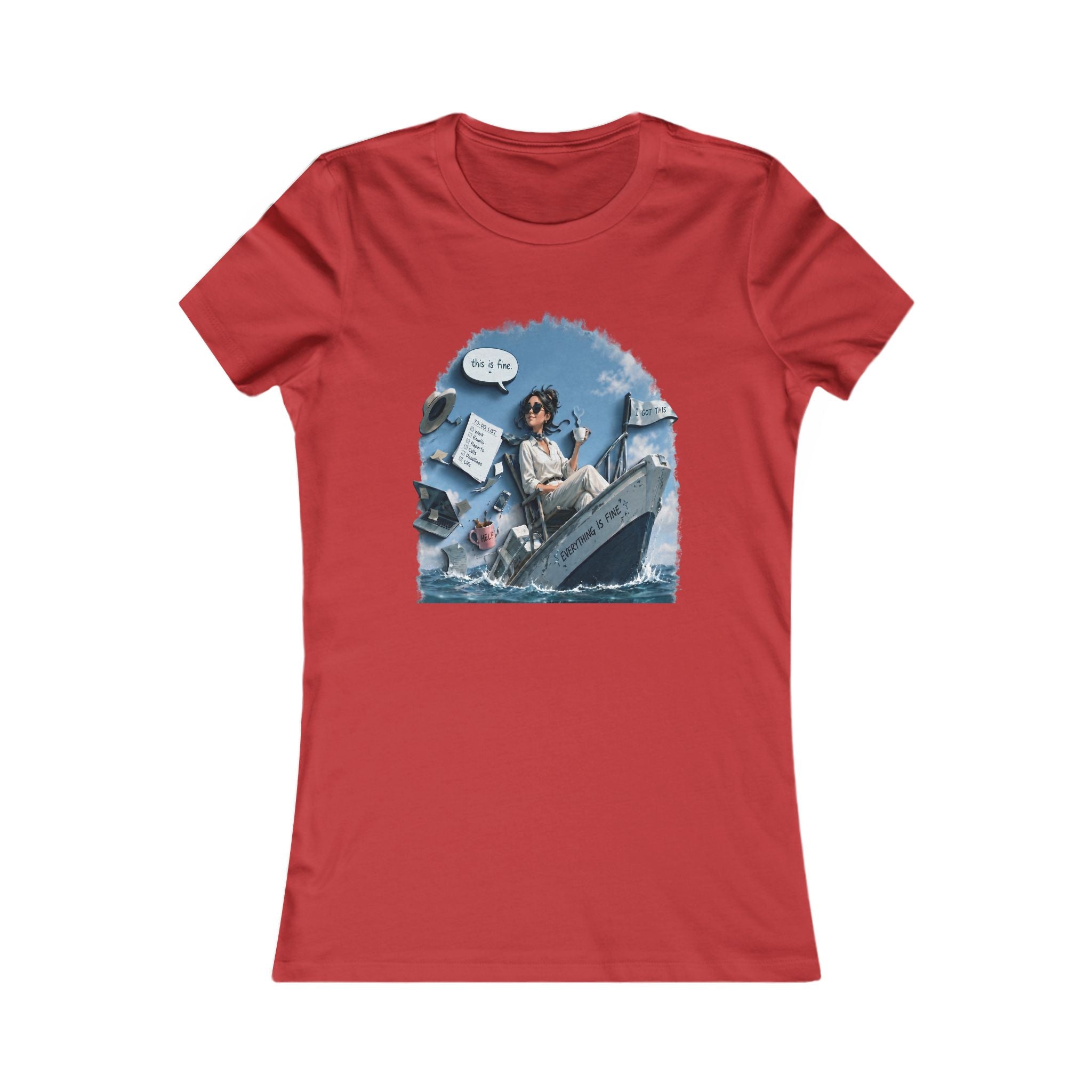 Women's Graphic Tee — Ocean Adventure Illustration
