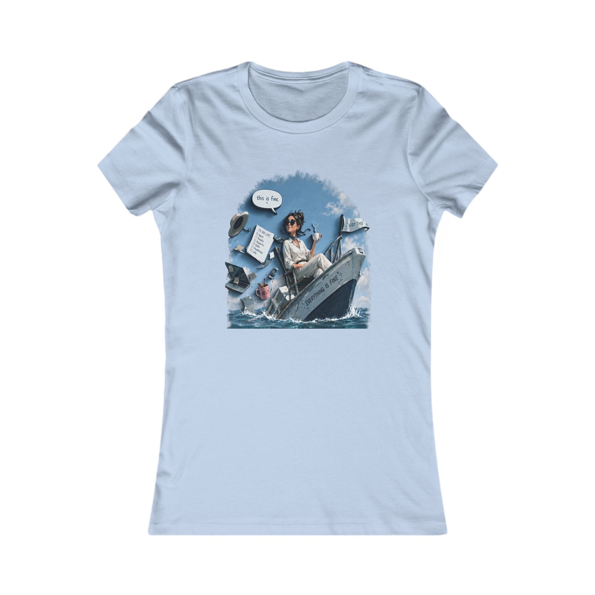 Women's Graphic Tee — Ocean Adventure Illustration