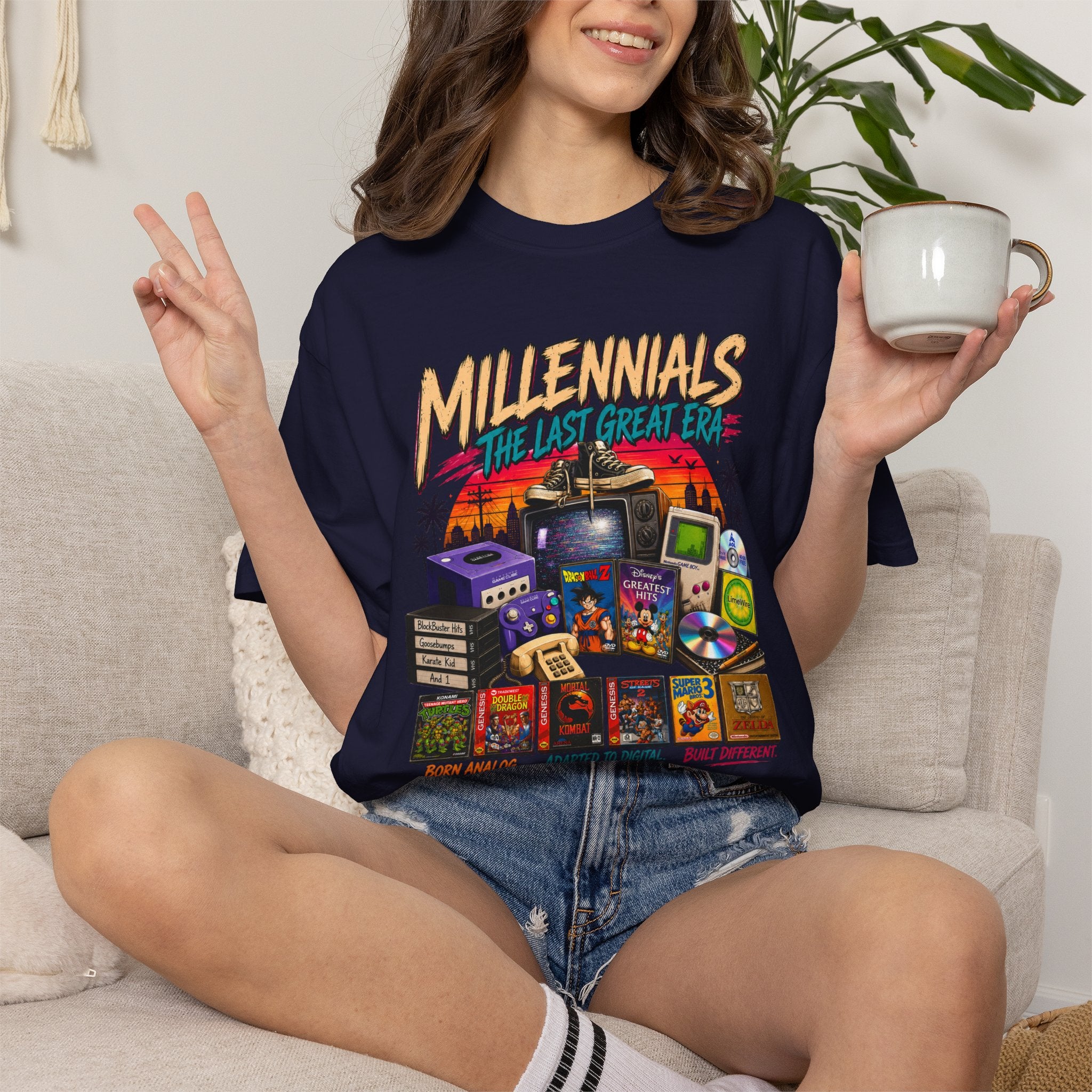 Millennials Retro Throwback T-Shirt — 90s Nostalgia Gaming & Pop Culture Tee