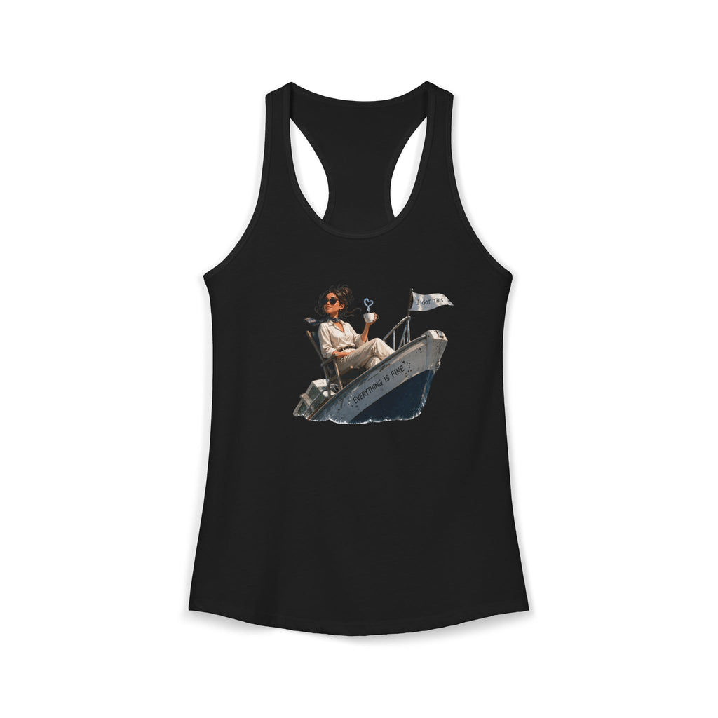 “Everything’s Fine” - Women's Ideal Racerback Tank