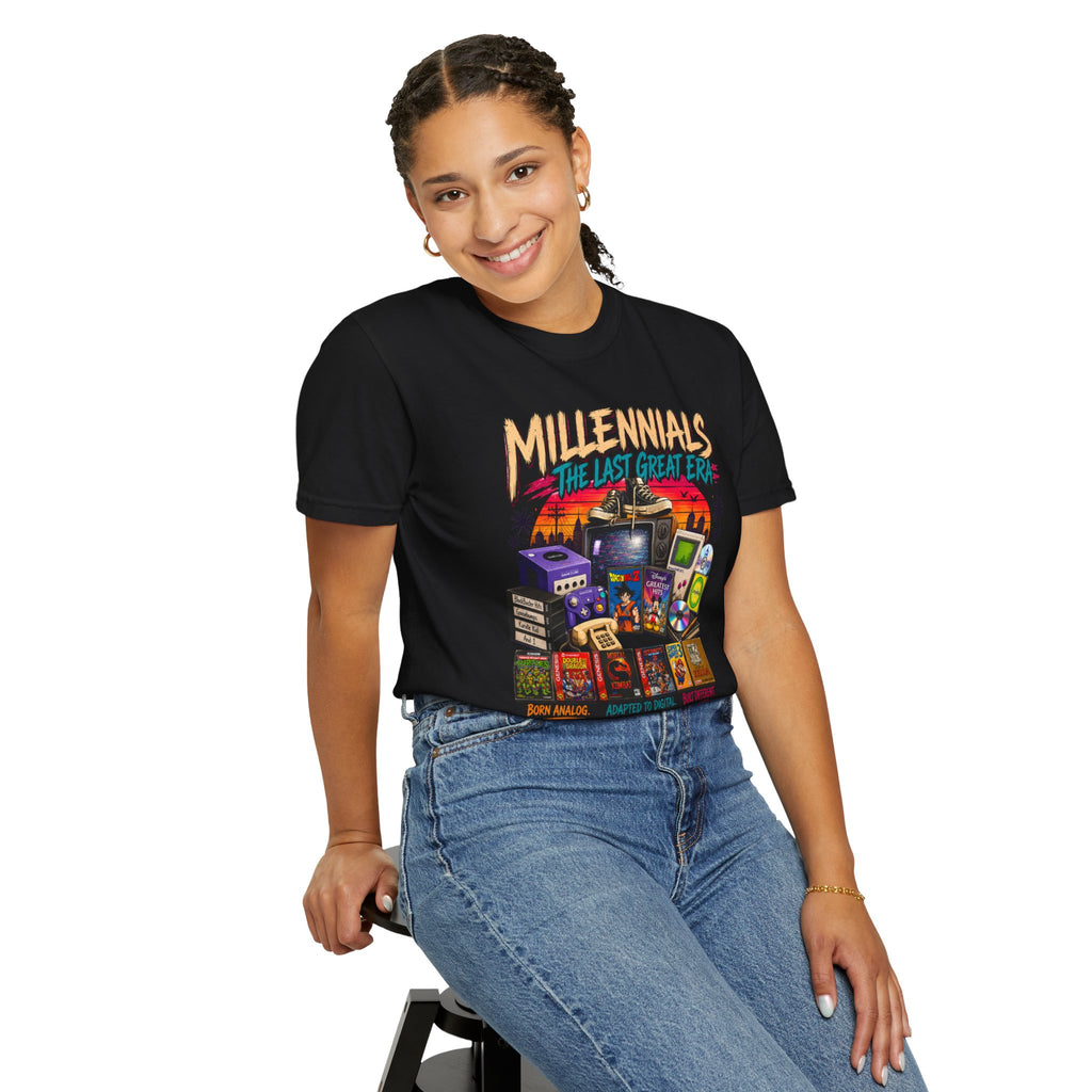 Millennials Retro Throwback T-Shirt — 90s Nostalgia Gaming & Pop Culture Tee