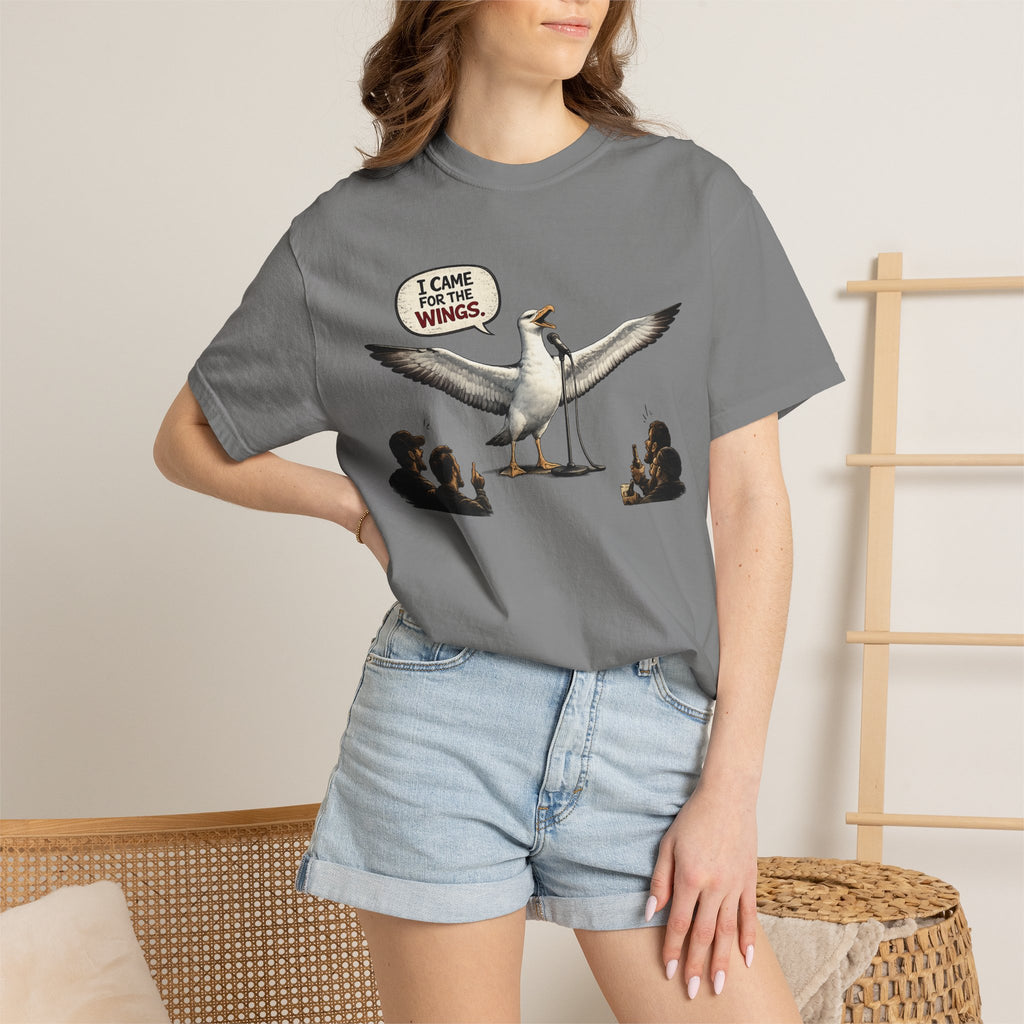 Albatross stand up Tee — "I Came For The Wings" Graphic T-Shirt