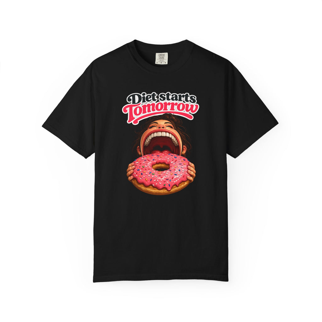 Diet Starts Tomorrow T-Shirt — Funny Donut Graphic Tee