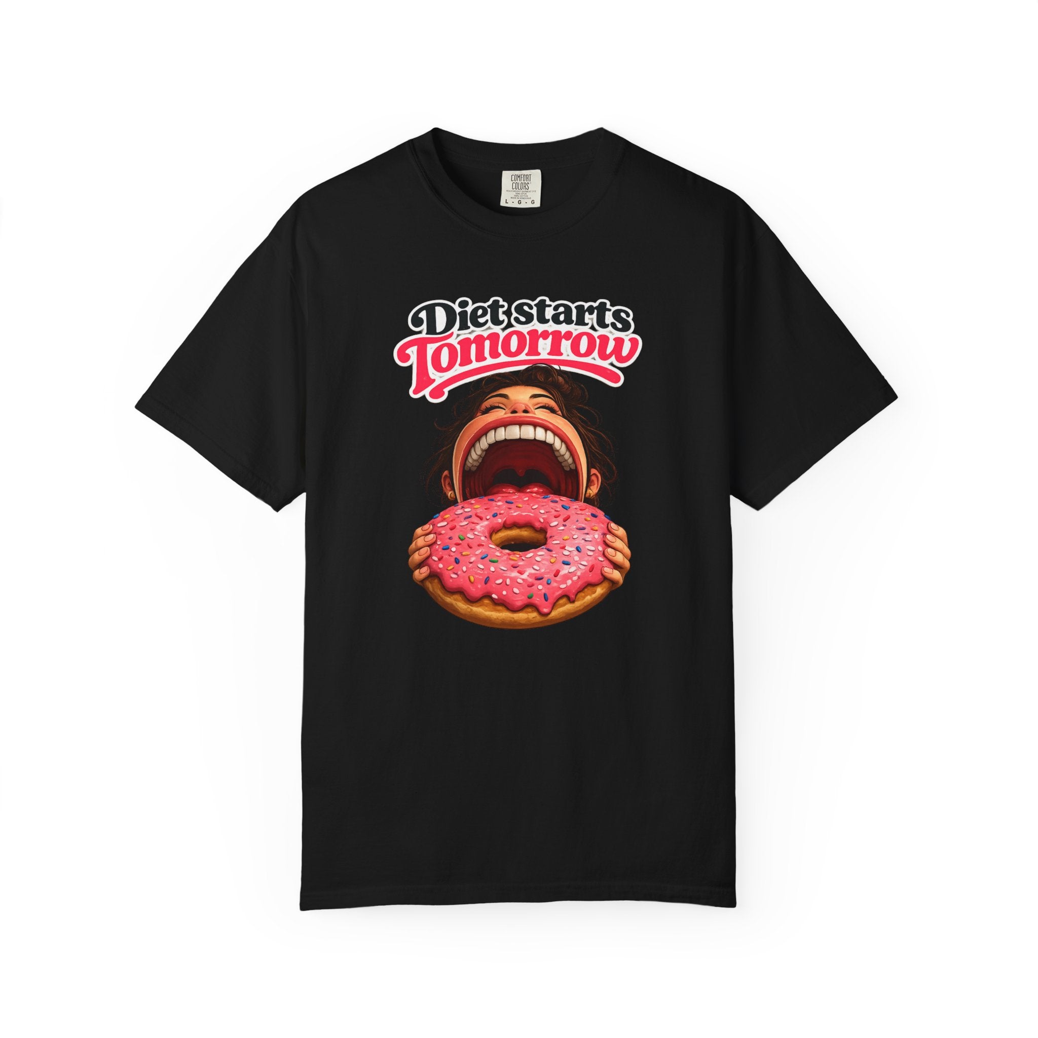 Diet Starts Tomorrow T-Shirt — Funny Donut Graphic Tee