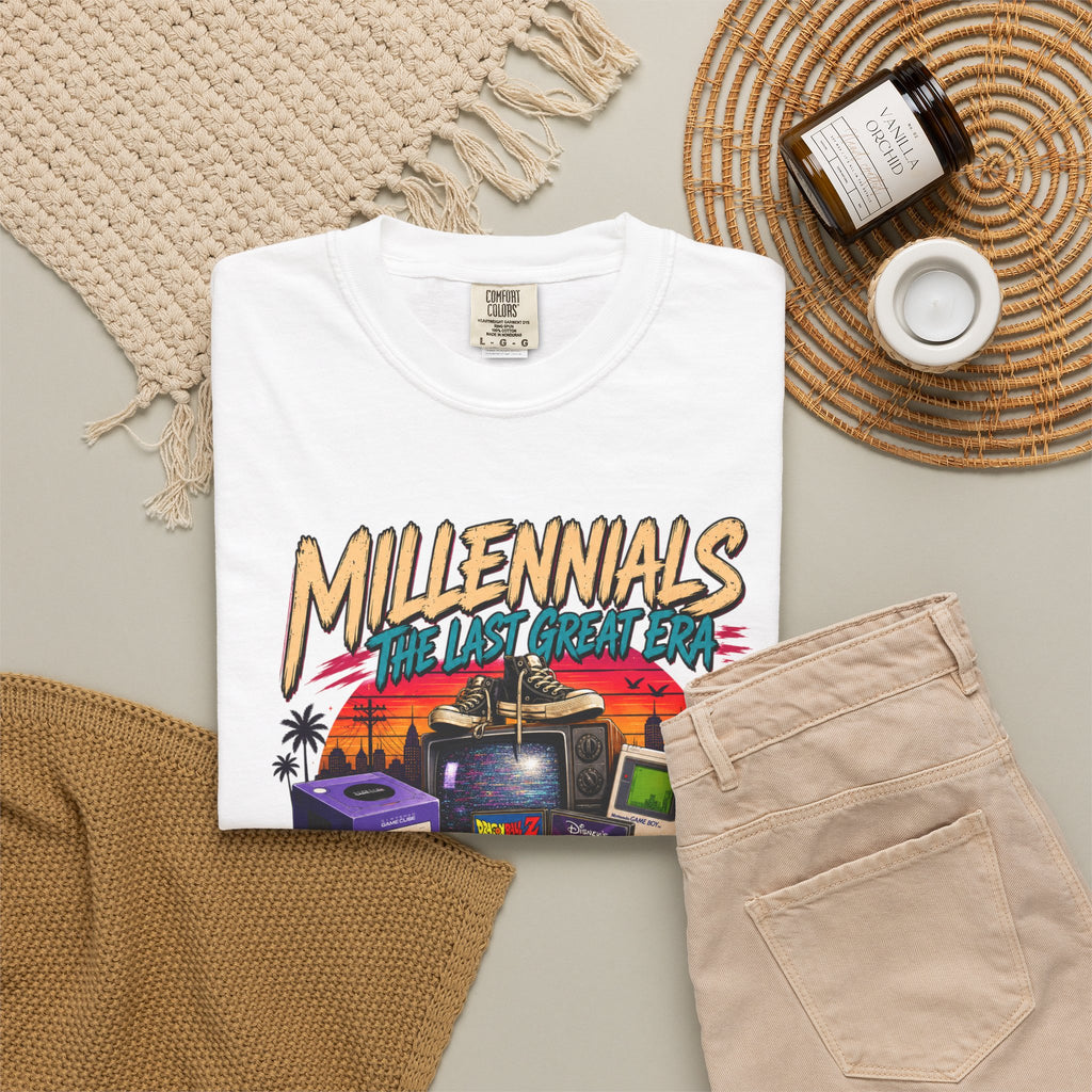 Millennials Retro Throwback T-Shirt — 90s Nostalgia Gaming & Pop Culture Tee