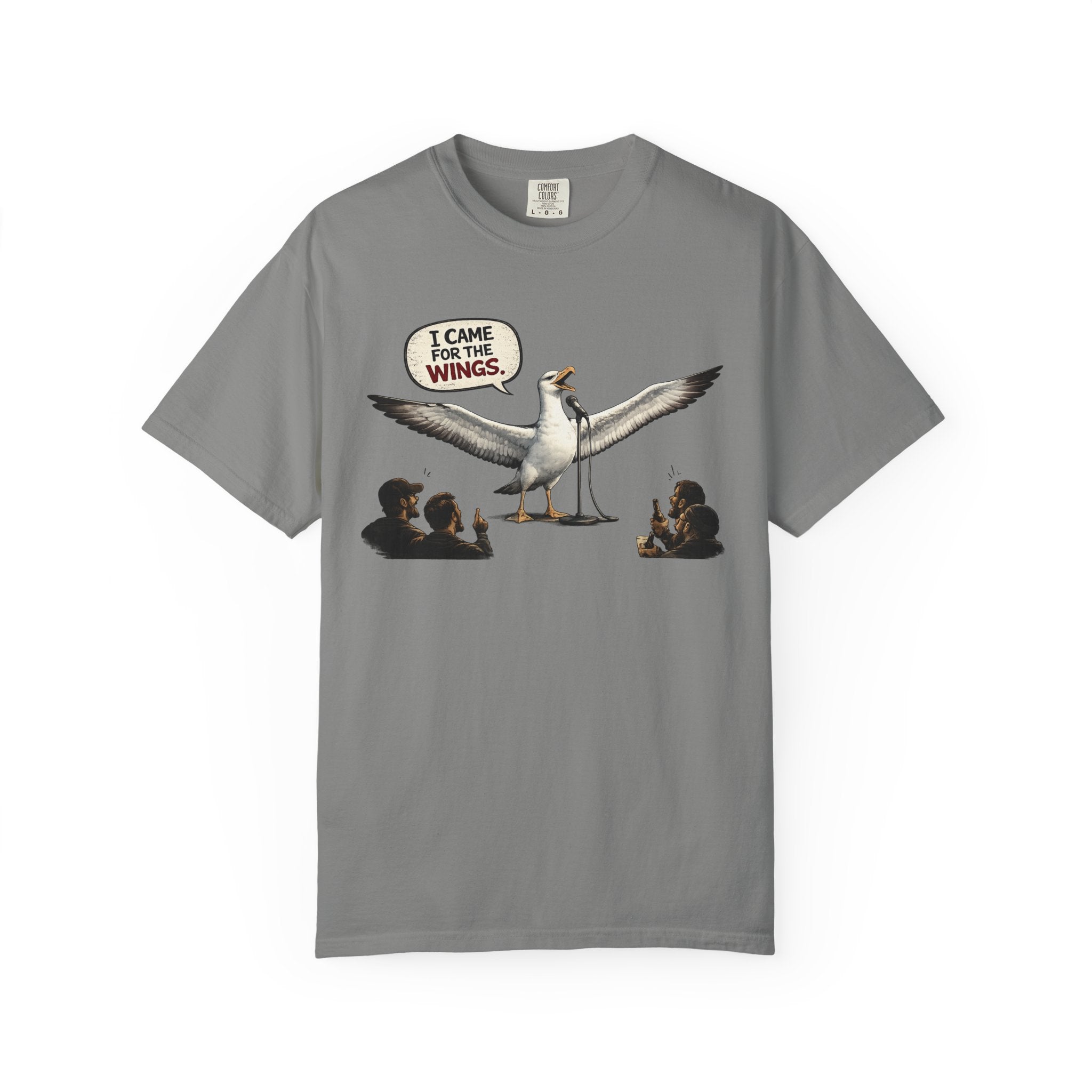 Albatross stand up Tee — "I Came For The Wings" Graphic T-Shirt
