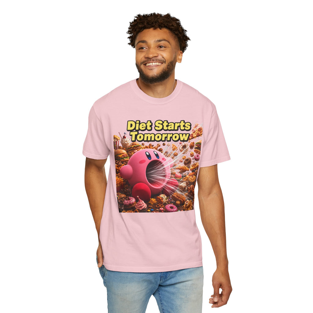 Kirby - Diet Starts Tomorrow T‑Shirt —  Food Humor Graphic Tee