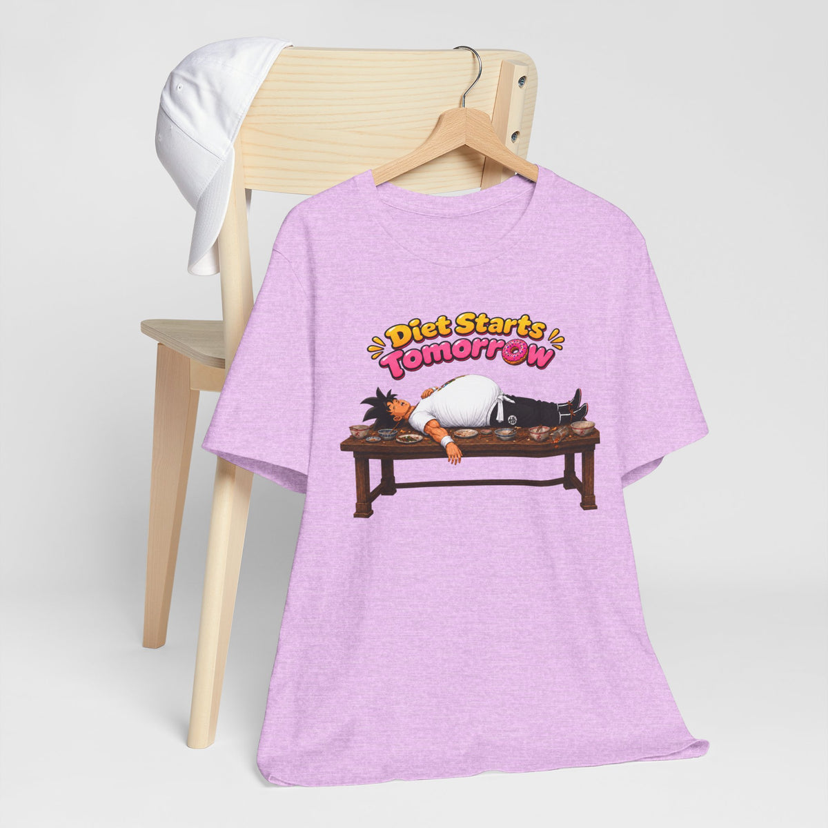 Goku Diet Starts Tomorrow T-Shirt — Funny Lazy Anime Graphic Tee