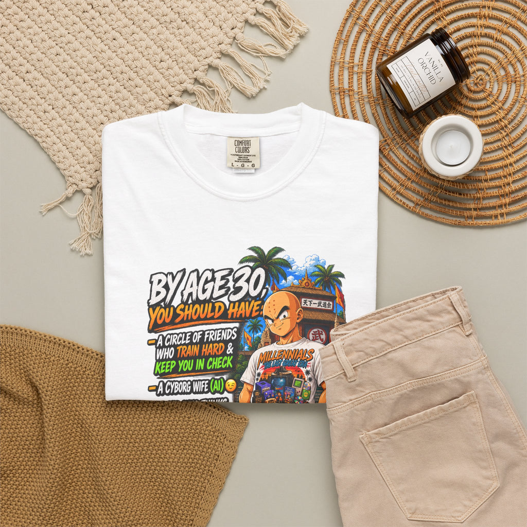 Krillin After 30 Bragging Rights — Anime Millennials Graphic Tee