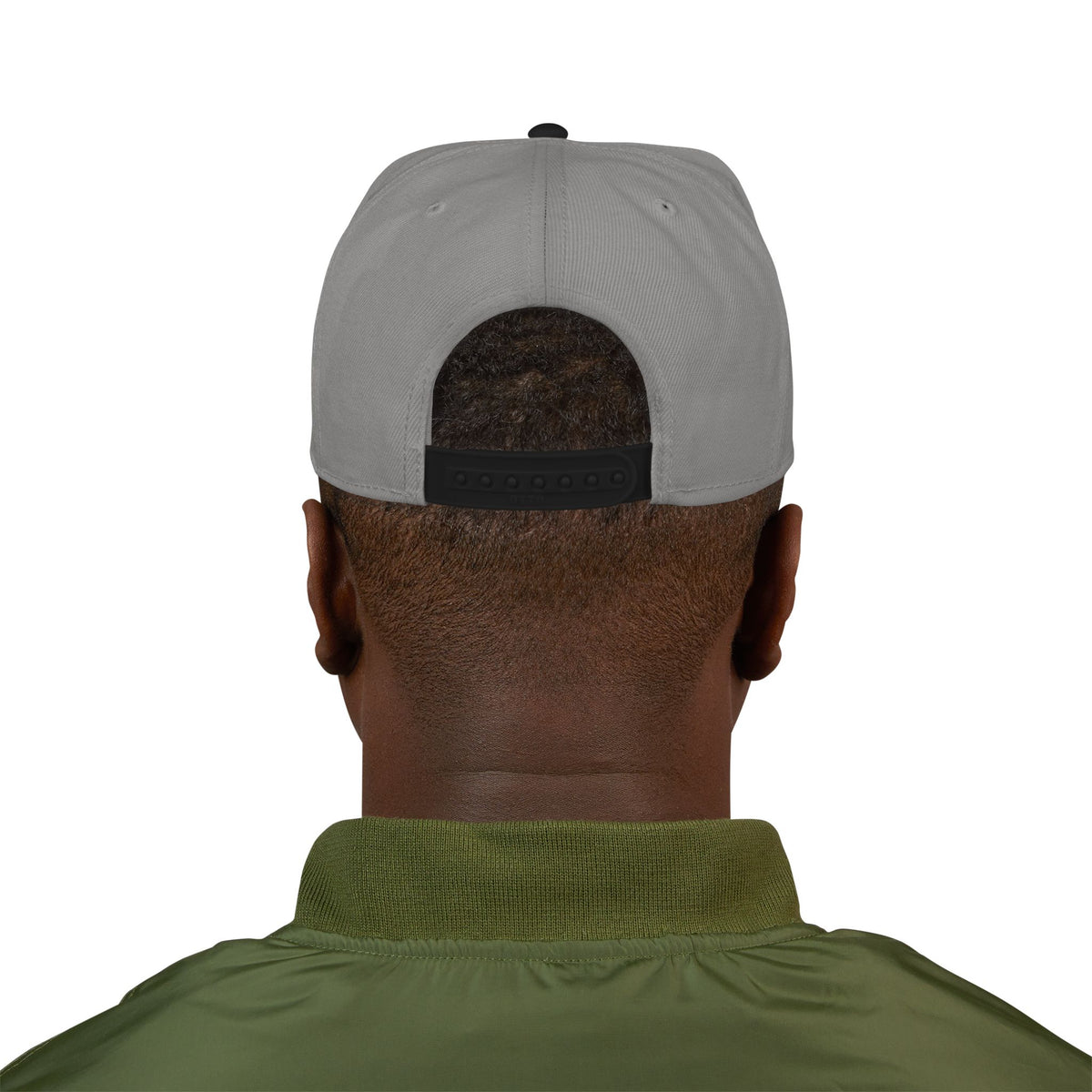 Embroidered Japanese Script Snapback Hat — Red/Black Streetwear Cap