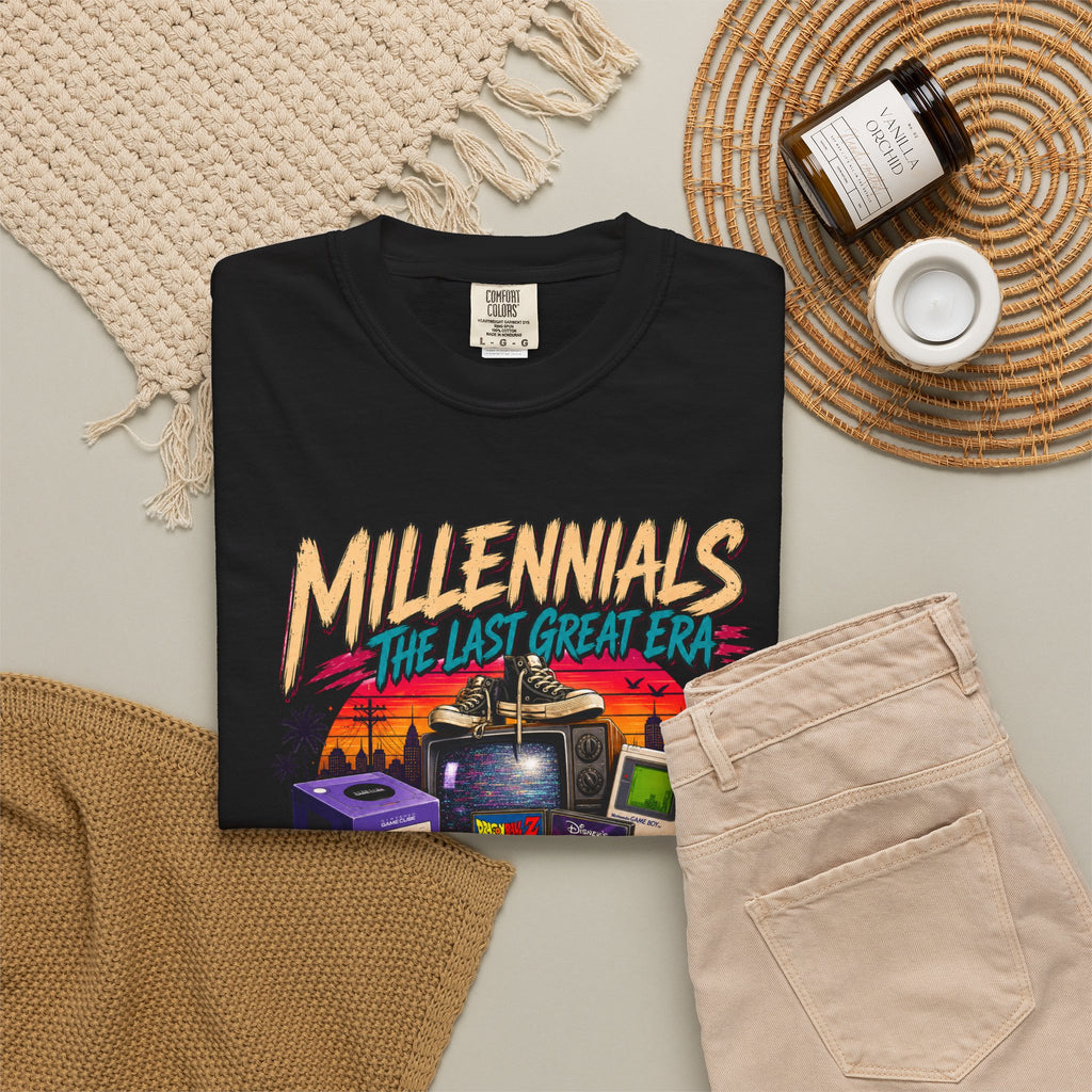 Millennials Retro Throwback T-Shirt — 90s Nostalgia Gaming & Pop Culture Tee