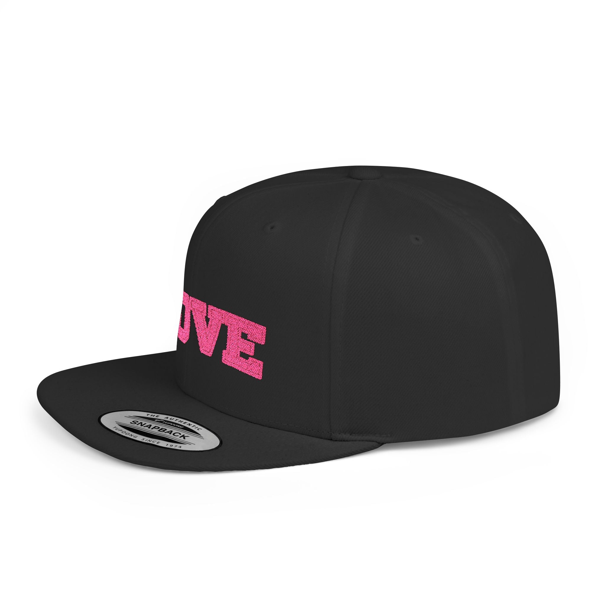 LOVE Pink Embroidered Snapback Hat