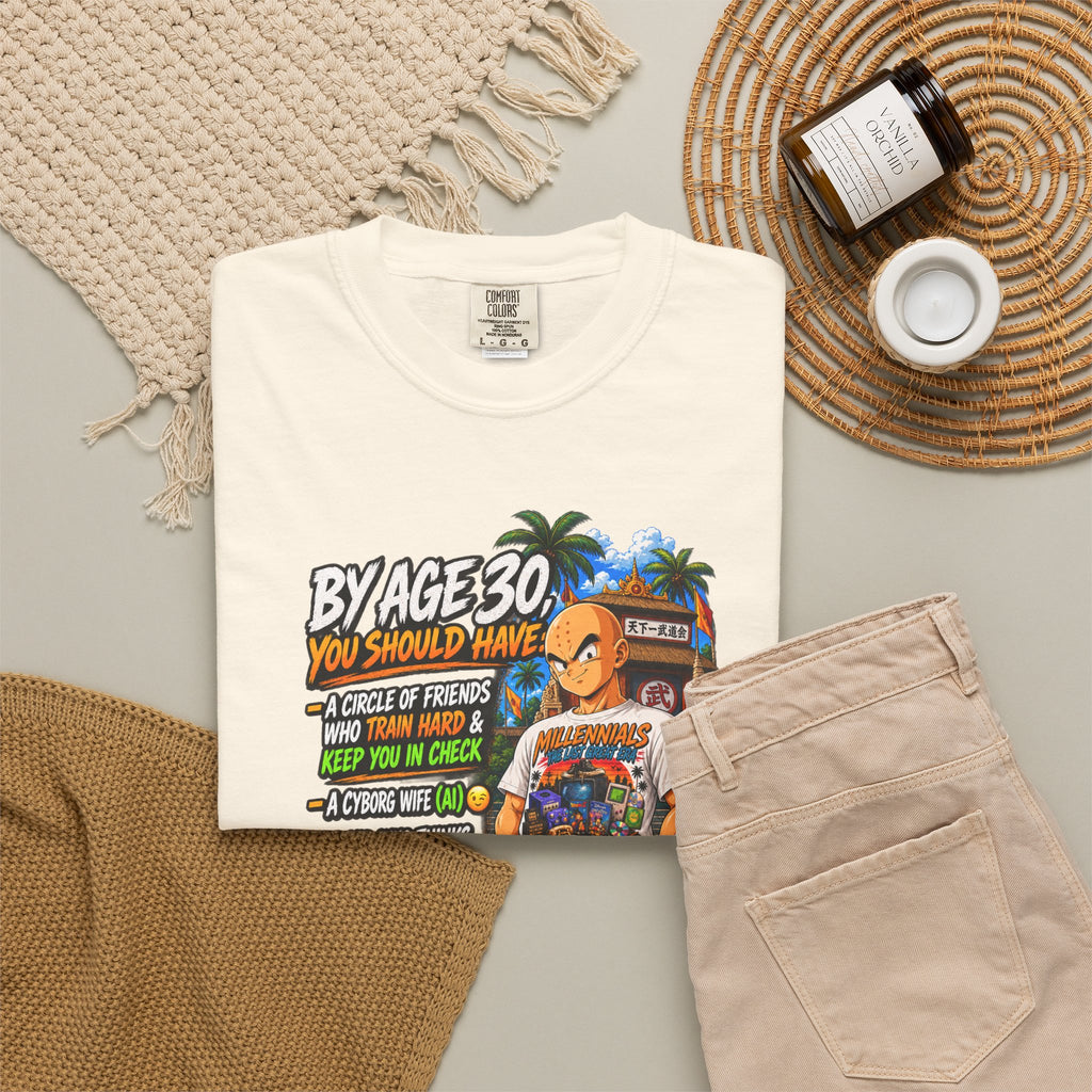 Krillin After 30 Bragging Rights — Anime Millennials Graphic Tee