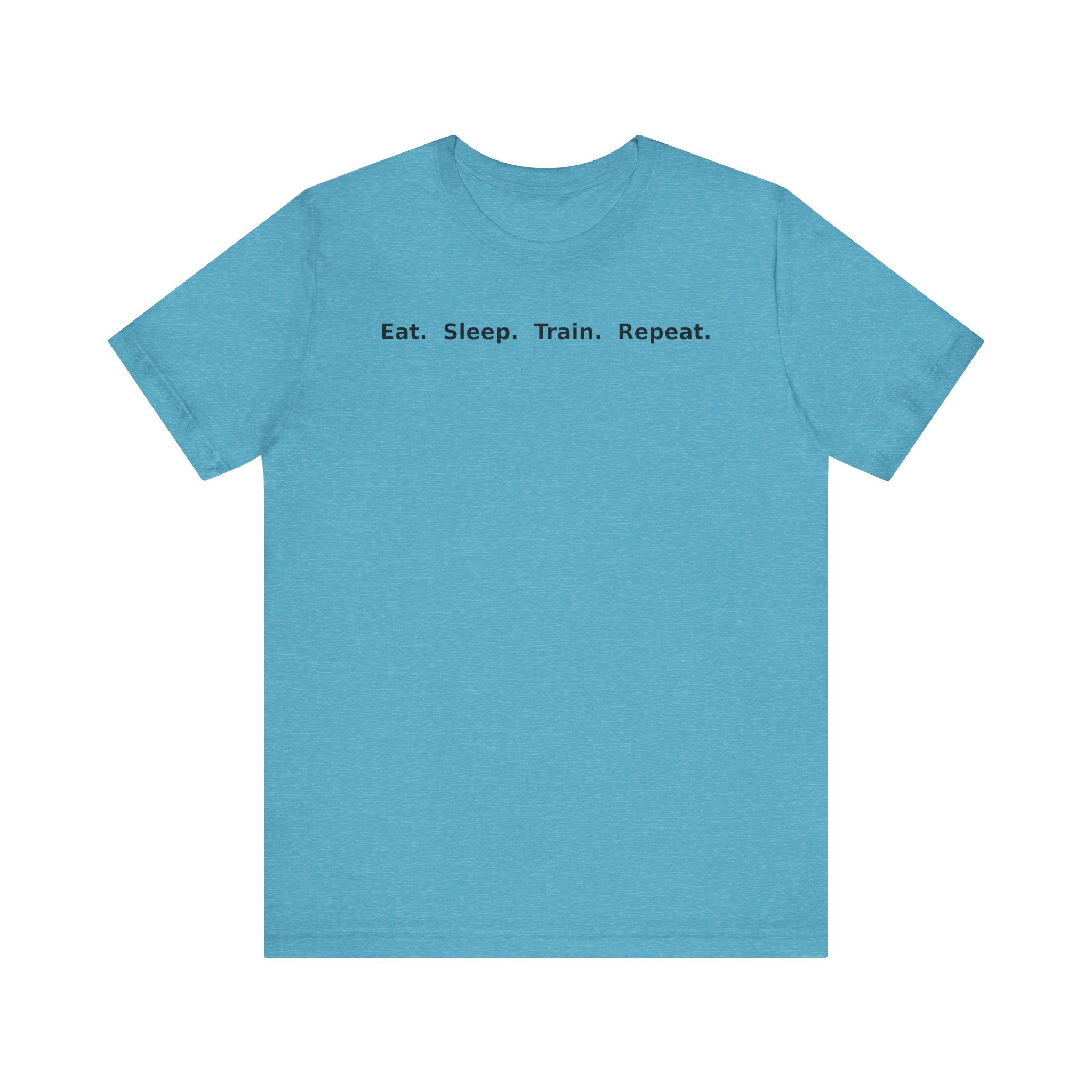 Eat. Sleep. Train. Repeat. Tee — Minimalist Music Symbols T‑Shirt