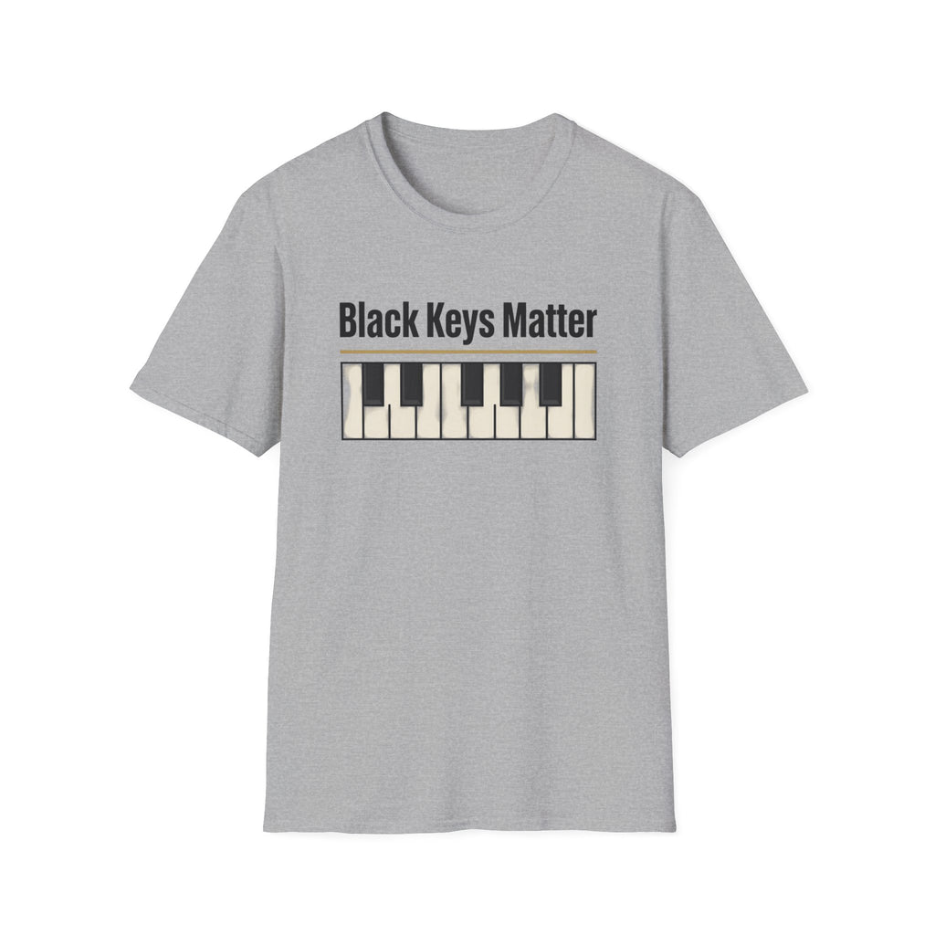 Piano Black Keys Matter Funny Music Shirt – Piano Player Gift Graphic Tee